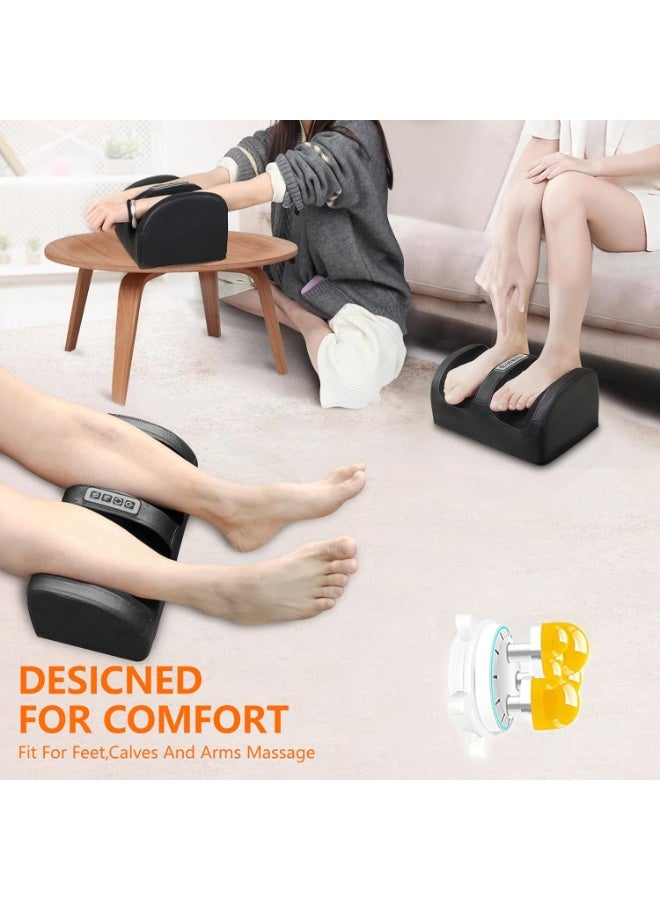 Electric Foot Massager with Heating Function, Foot and Calf Massager with Massage Roller Relaxes Leg Muscles Improves Blood Circulation Deep Tissue Massager for Foot Gift for Mom Dad and Friends - Image 5